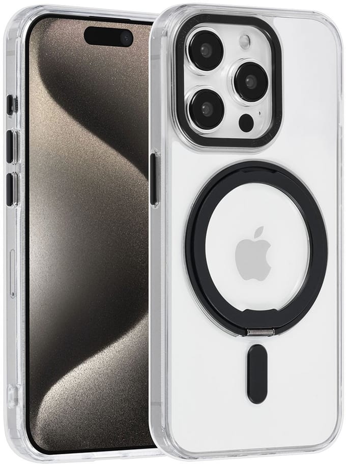 UNIQ Accessory Back Cover - Apple iPhone 15 Pro - Transparant - MagSafe met ringstand