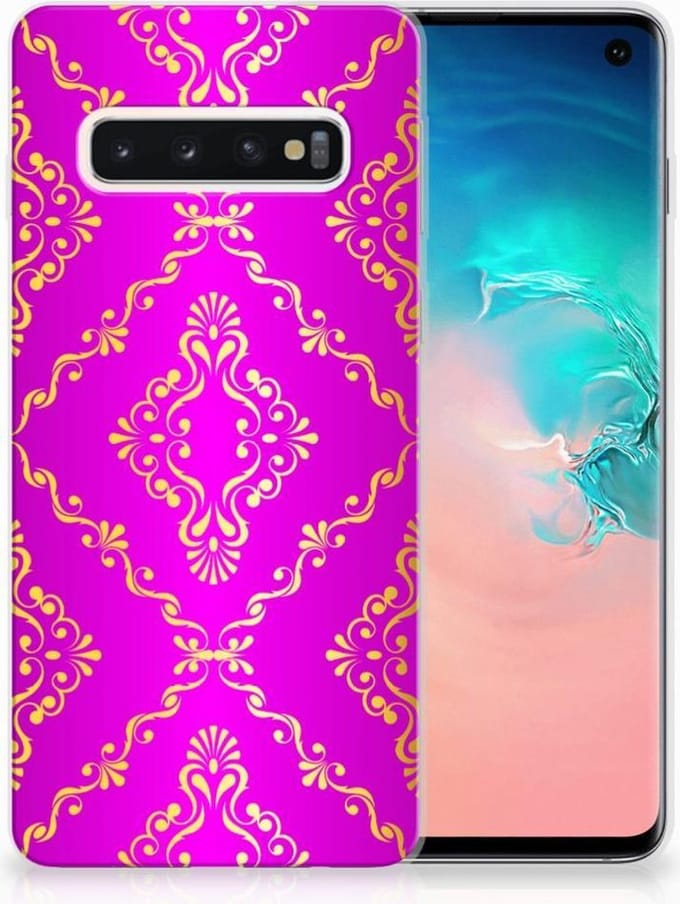Siliconen Hoesje Samsung Galaxy S10 Barok Roze