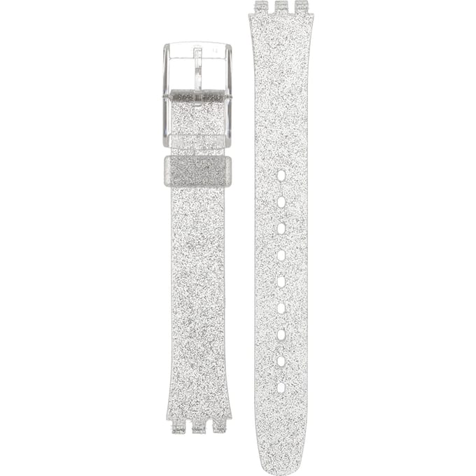 Swatch Plastic - Originals Small (25mm) - L ALK343E LK343 Silver Glistar Horlogeband