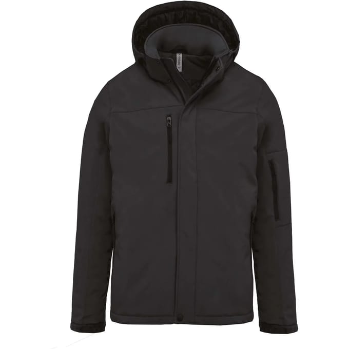 Kariban Gewatteerde softshell herenparka met capuchon K650 - Titanium - 4XL