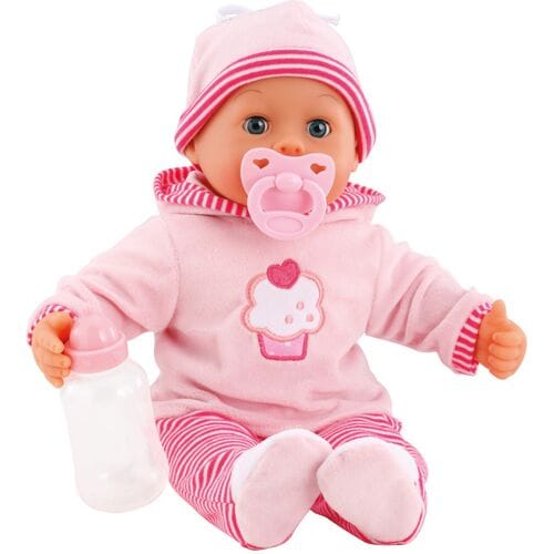 Bayer Design - Babypop First Words Baby 38 cm in roze