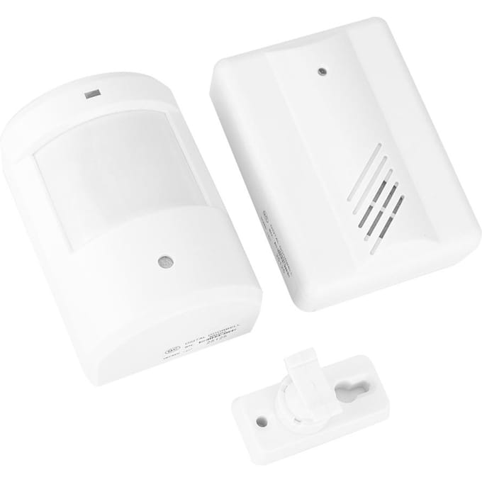 Welkom Deurbel Alarm IR Infrarood Sensor Detector Deurbel Ingangsbeveiliging white