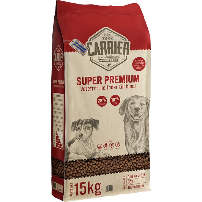 15 kg Carrier Super Premium Droog Hondenvoer