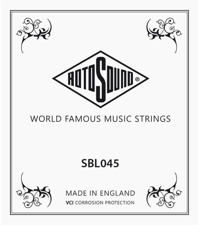 Rotosound SBL045 .045 snaar for elektrisch bass, stainless steel roundwound