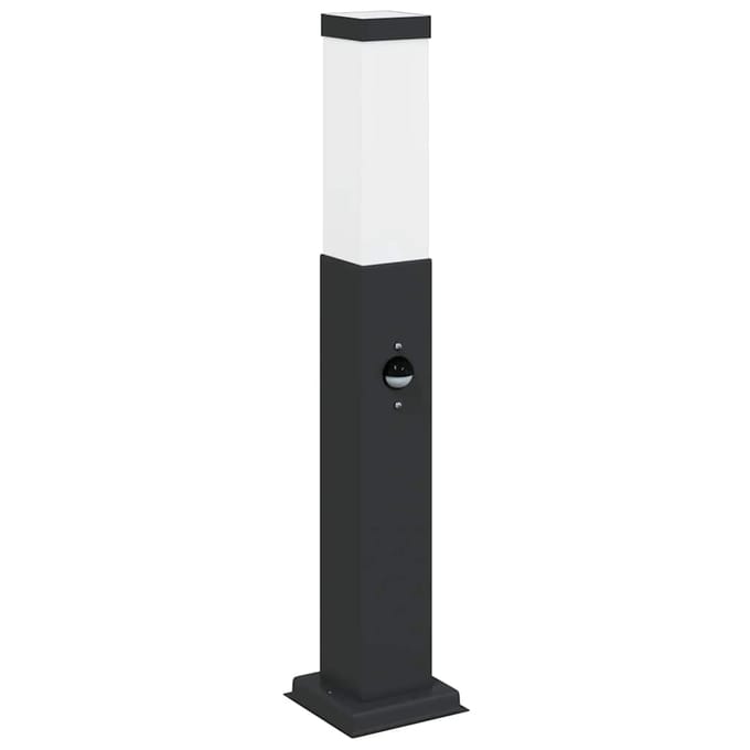 vidaXL Bolderverlichting met sensor 50 cm zwart IP44