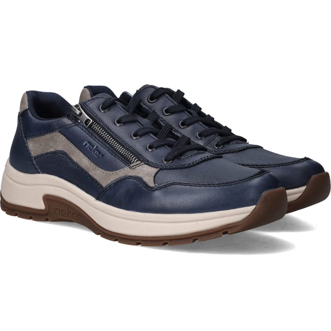 Rieker Sneakers - Heren - Blauw - Maat:44
