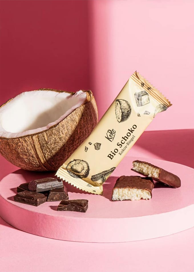 Bio vegan chocolade-kokosreep 30 g