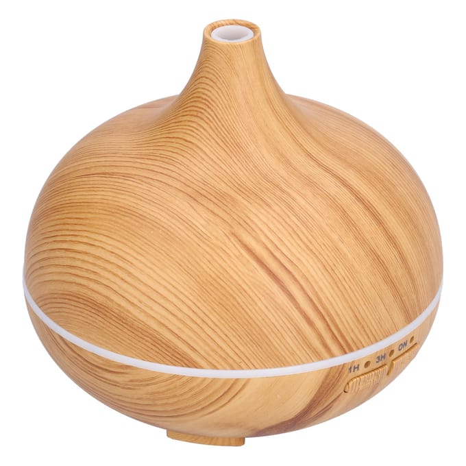150ml Houtnerf Aromatherapie Diffuser USB Essentiële Olie Diffuser Koele Nevel Nachtlampje Luchtbevochtiger beige