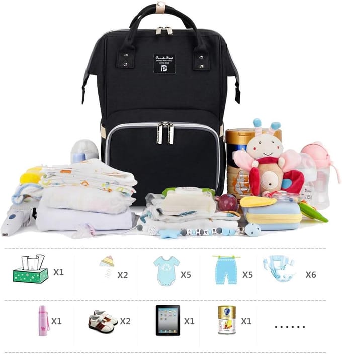 Babycommode Rugzak Luiertas Rugzak - diaper bag backpack, large capacity diaper bag