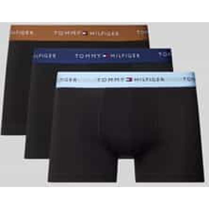 Tommy Hilfiger - 3-Pack Boxershorts - Zwart met gekleurde logoband - M