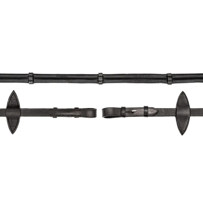 Ultra soepele leren teugels voor paarden Bridlery Warmblut Plus