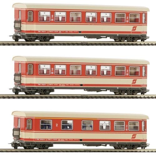 Roco 6240004 H0e set van 3 personenrijtuigen van de ÖBB