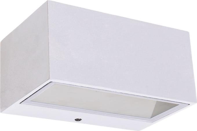 LUTEC Gemini Wandlamp voor buiten - Medium - LED - Mat Wit