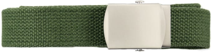 Fostex Garments - Web belt with chrome buckle (kleur: Groen / maat: NVT)