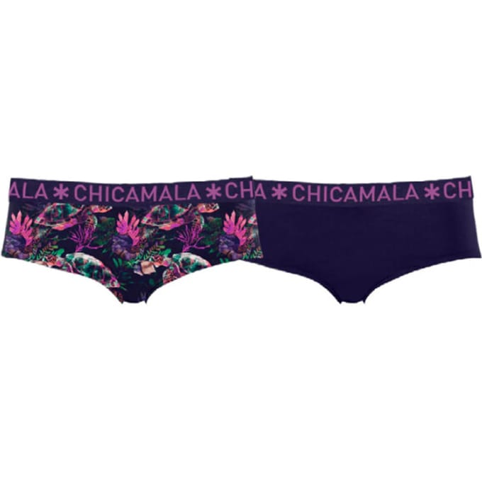 Muchachomalo Girls 2-pack hipster print+ solid