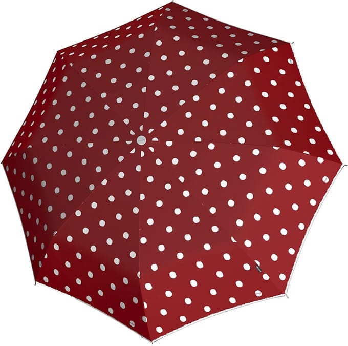 Knirps Paraplu T.760 Stick Automatic Dot Art Red Rood