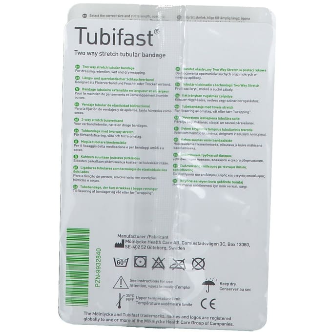 Tubifast Geel 10,75 cm x 1 m 2483 Verband