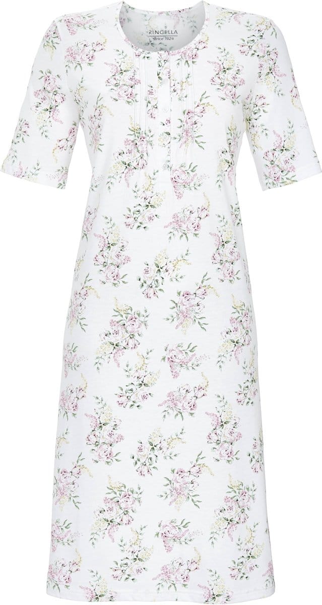 Ringella – Flower Dream – Nachtkleed – 6211070 – White – Maat 48