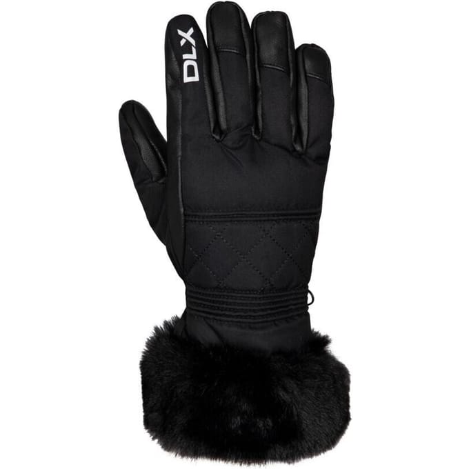 Trespass Dames/Dames Dirin Leren Skihandschoenen (Zwart)