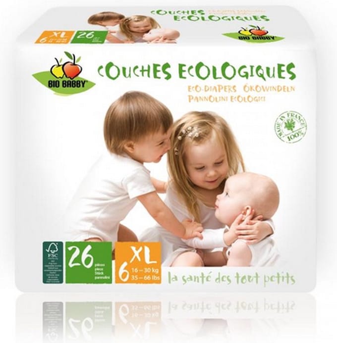 Bio Babby XL - 16/30 kg - 26 milieuvriendelijke luiers