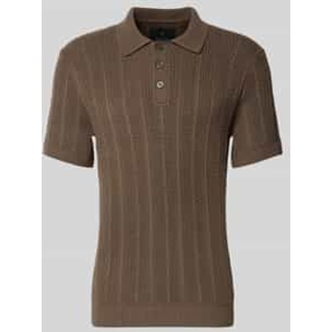 Slim fit poloshirt met knoopsluiting