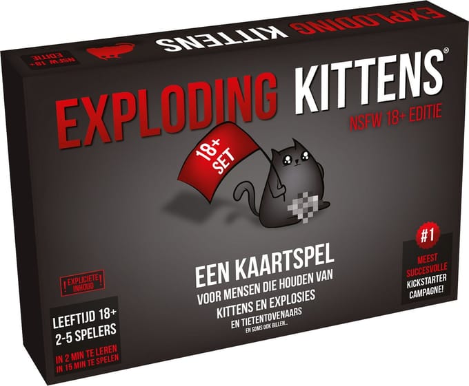 Exploding Kittens NSFW Edition - Engelstalig Kaartspel