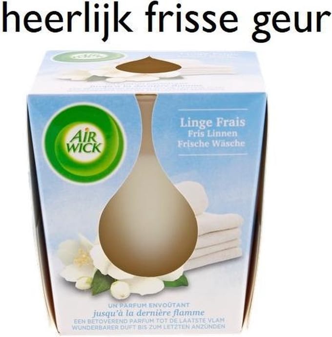Air Wick Geurkaars - Essential Oils - Fris Linnen - 105 g