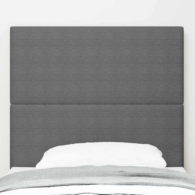vidaXL - Hoofdbord - Lichtgrijs - 100 - cm - Corduroy - stof