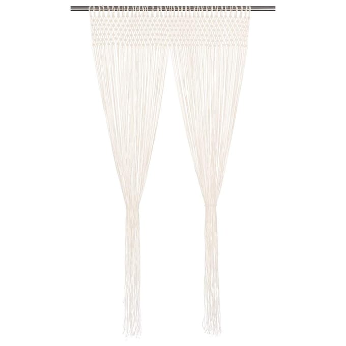 vidaXL - Gordijn - macramé - 140x240 - cm - katoen