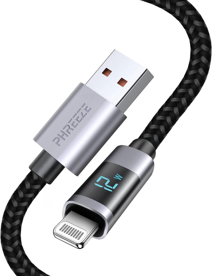 Oplader kabel geschikt voor iPhone - 27w/pd - Kabel geschikt voor usb naar Lightning - Oplaadkabel usb - 1m