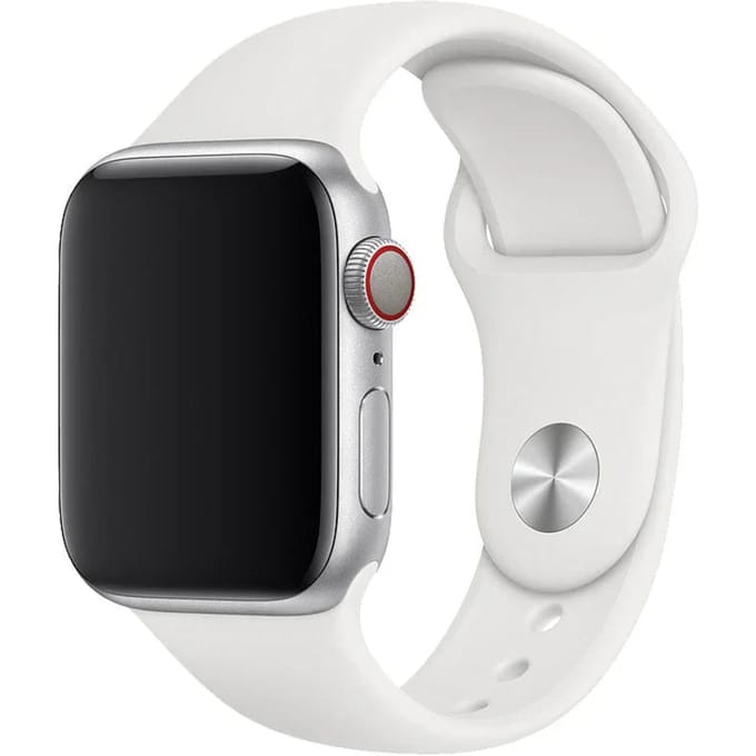 2+1 | Apple Watch Bandje Ovaro - Siliconen - Wit