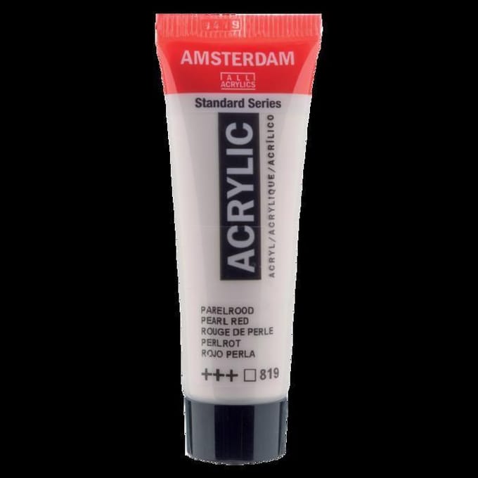 Peinture acrylique en tube - Rouge de perle - 819 - Amsterdam - 20ml rouge