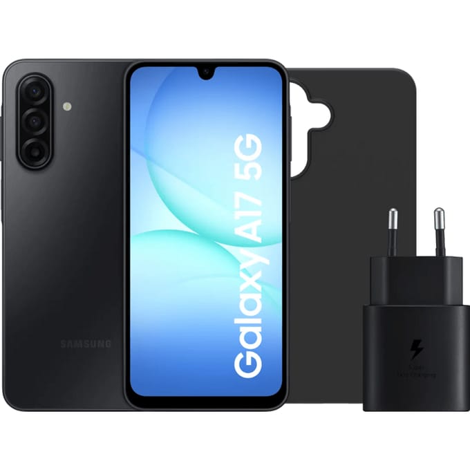 Samsung Galaxy A17 128GB Zwart 5G + Accessoirepakket