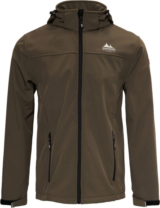 Nord Berg Heren Softshelljas Eldgrim Army - Vrijetijdskleding - Xl