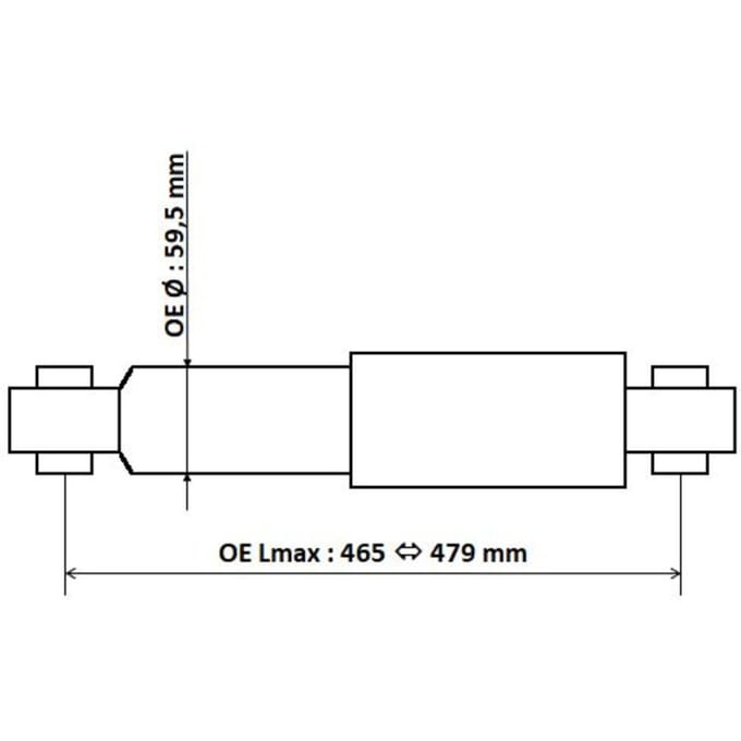 Schokdemper Excel-G KYB 3450023
