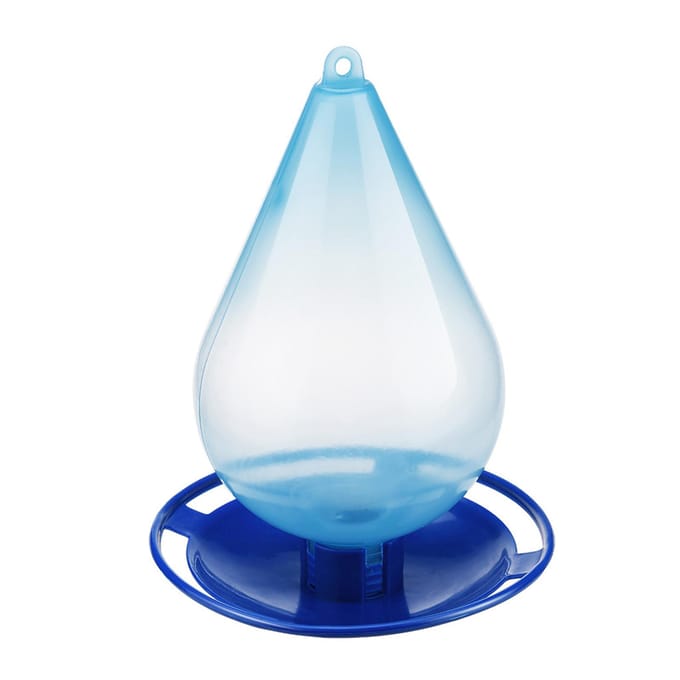 Droplet Bird Waterer Hangende wilde vogels watervoeder voor buitentuin blauw