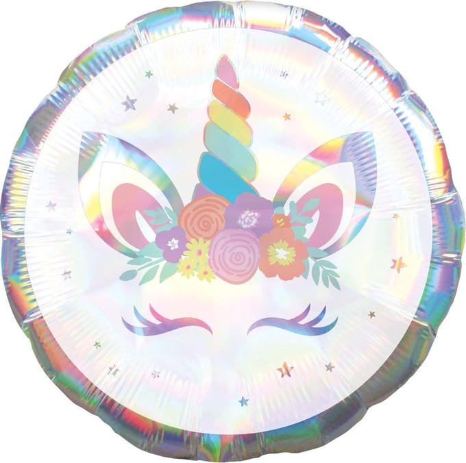 Helium ballon Baby Eenhoorn metallic | 45cm