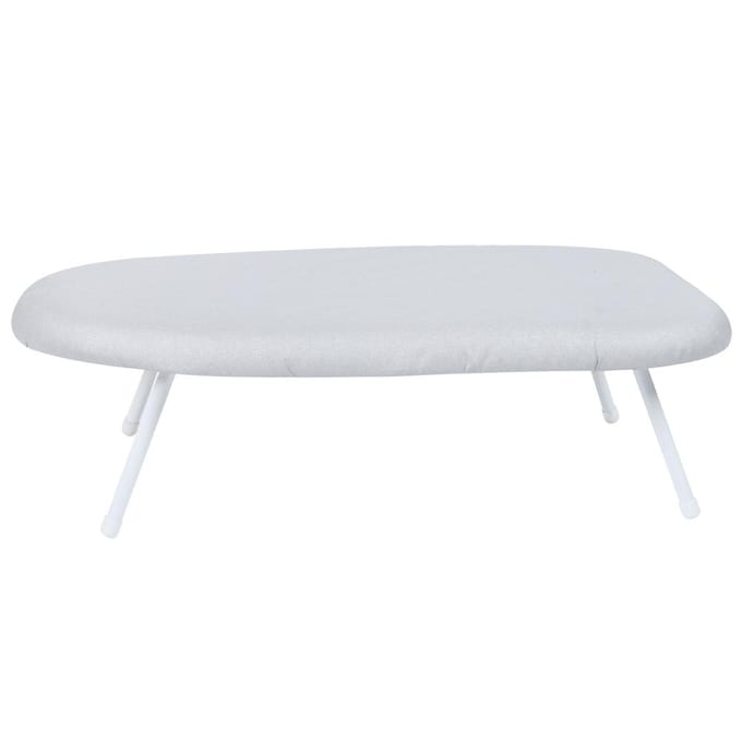 Opvouwbare Stalen Buis Mini Huishoud Strijkplank Desktop Strijktafel voor Thuisgebruik white