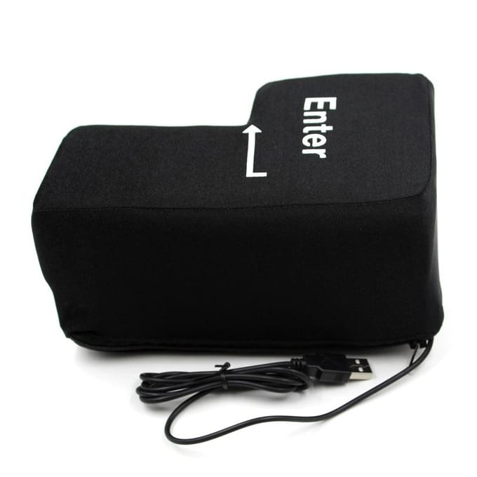 Creatieve Grote Enter-toets computer USB oversized Enter-toets om te ventileren en te decompresseren Grote Enter-toets dutje white