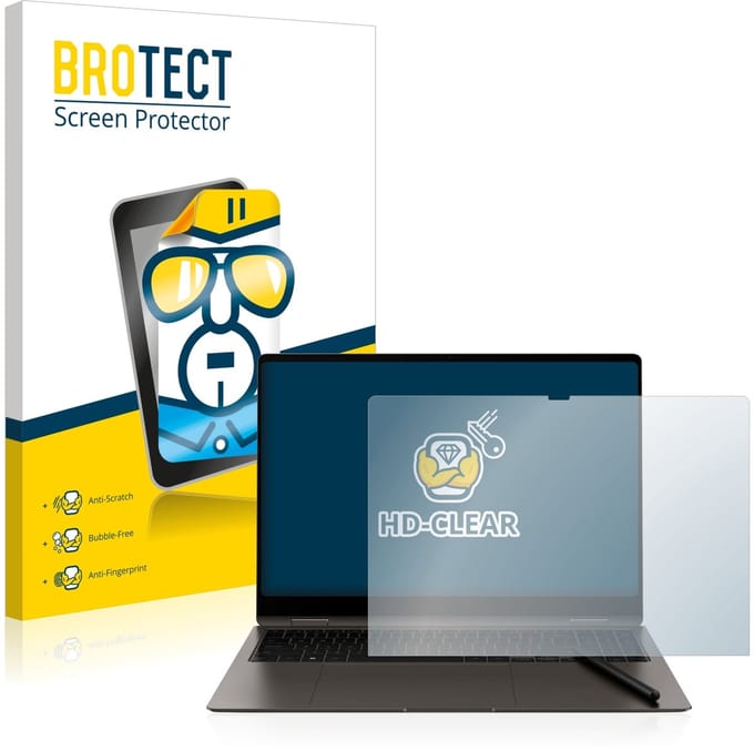 BROTECT - Screenprotector voor Samsung Galaxy Book3 Pro 360 16" - Folie Beschermfolie transparant