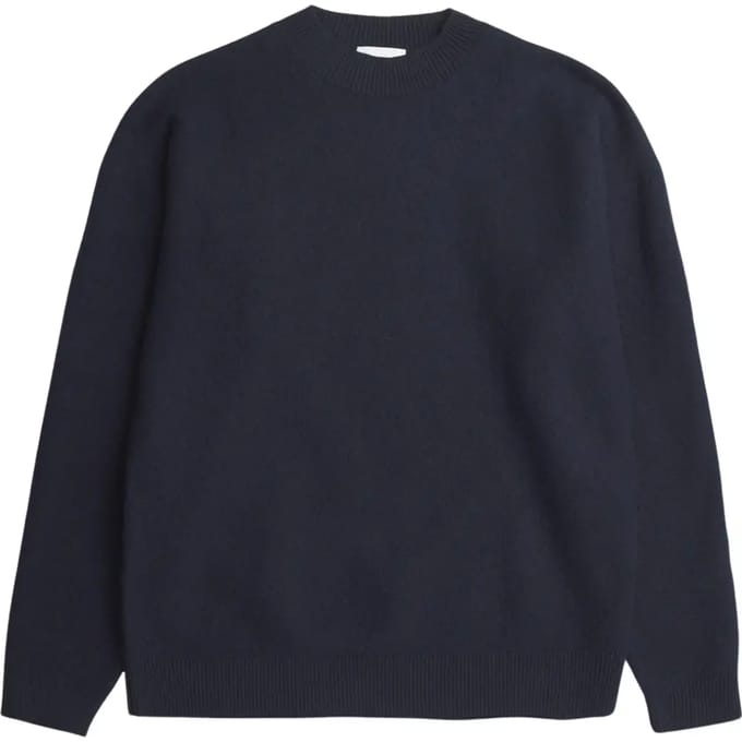 Ronde hals pullover van gekookte wol Norse Projects Rom