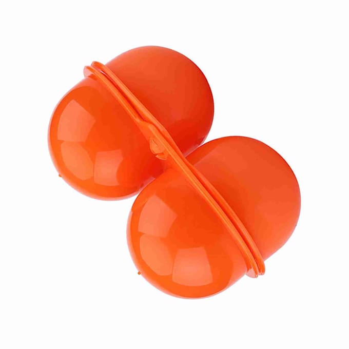 Plastic 2 stuks Eierdrager Opbergdoos container Voor Buiten Picknick Camping Gebruik(Oranje) oranje