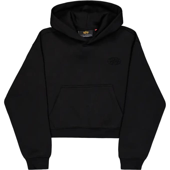 Dames Hoodie Alpha Industries Rhinestone World Logo