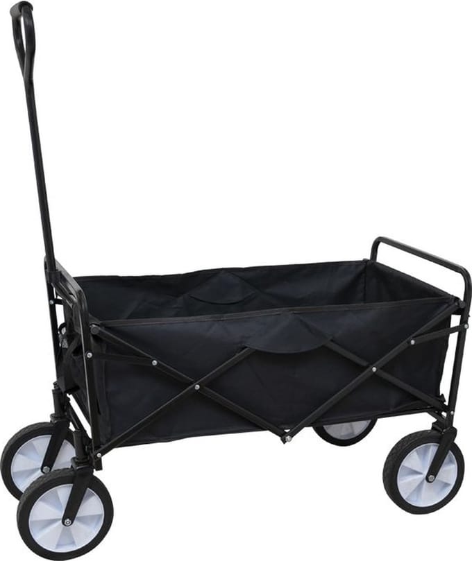 GardenGear Opvouwbare Bolderkar – 100 kg – Zwart – Allweather