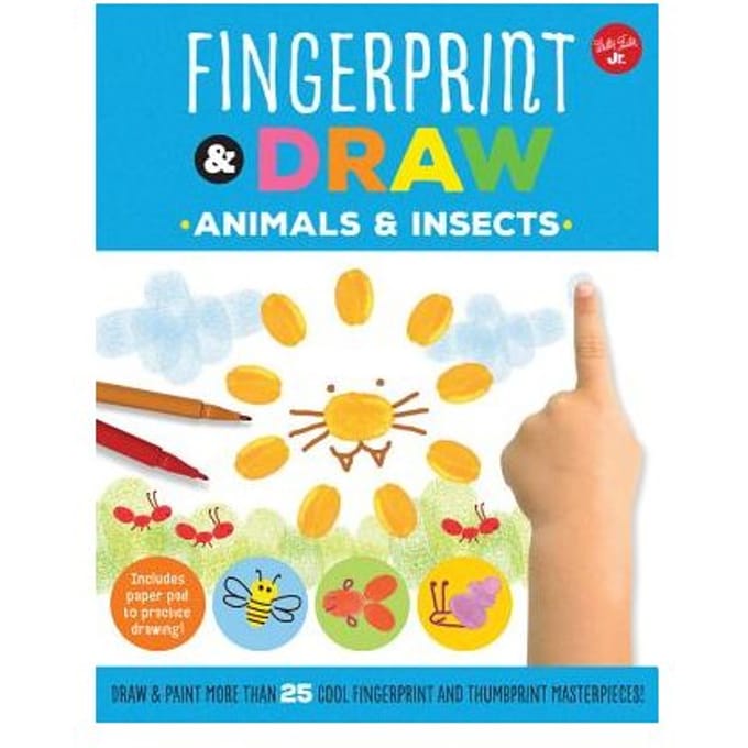 Fingerprint & Draw: Animals & Insects - Maite Balart