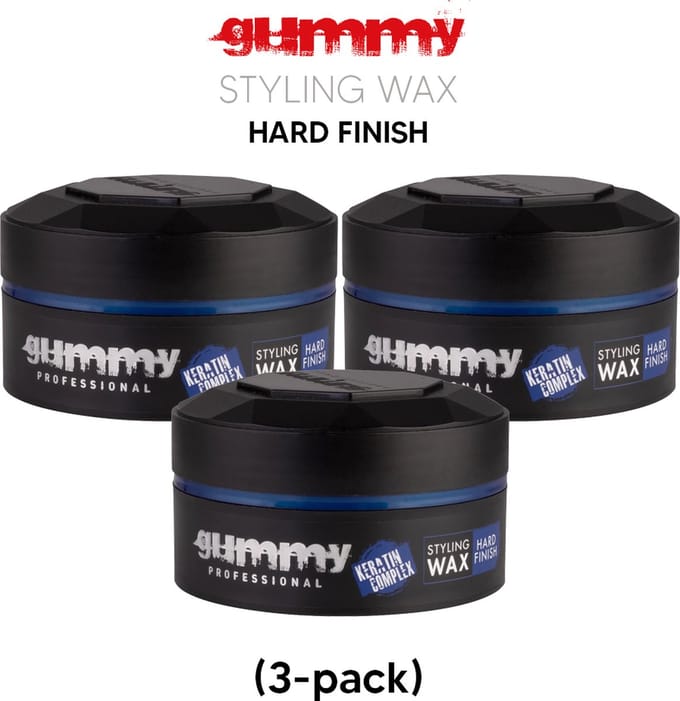 Gummy wax hard finish (3-pack)