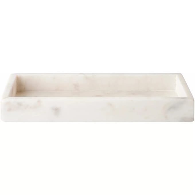 Wellmark Marble tray schaal 30x12x3.5cm Marmer Wit