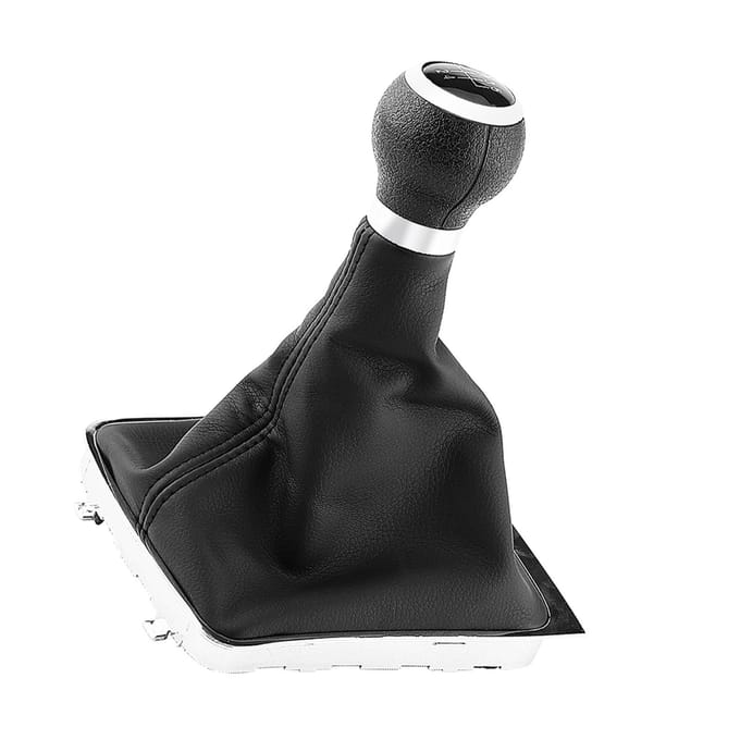 5 Versnellingen Auto Versnellingspook Knop Versnellingspook Gaiter Boot Frame Kit voor Passat B6 20062010 black