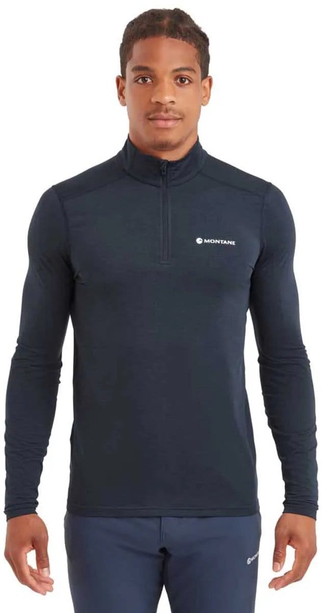 Montane Dart Xt Half Rits Lange Mouw T-shirt Blauw M Man
