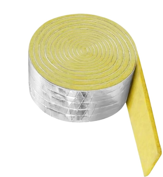 Isolatie Glaswol - Leidingisolatie Rol - Energiebesparing - Thermisch Akoestisch - 10 Meter